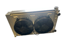 Load image into Gallery viewer, Radiator & Dual Fan set up for GenV LT1 installed in Land Rover Defender 90/110/130