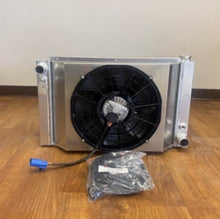 Load image into Gallery viewer, Radiator Land Rover Defender LS3 Engine Swap Aluminum Radiator 500 watt Brushless fan