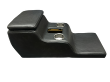 Load image into Gallery viewer, BLACK LEATHER COVERED LAND ROVER DEFENDER CONSOLE FOR AUTOMATIC SHIFTER
