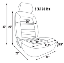 Load image into Gallery viewer, LEGENDS CLASSIC DEFENDER DIRECT BOLT IN WHITE BUCKET SEAT RIGHT HAND SIDE
