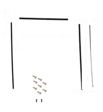 Load image into Gallery viewer, DEFENDER REAR SIDE FELT WINDOW CHANNEL KIT WITH SCREWS - RIGHT &amp; LEFT HAND - FOR LAND ROVER DEFENDER 110 REAR DOOR - FITS 4MM GLASS (FROM 1986)
